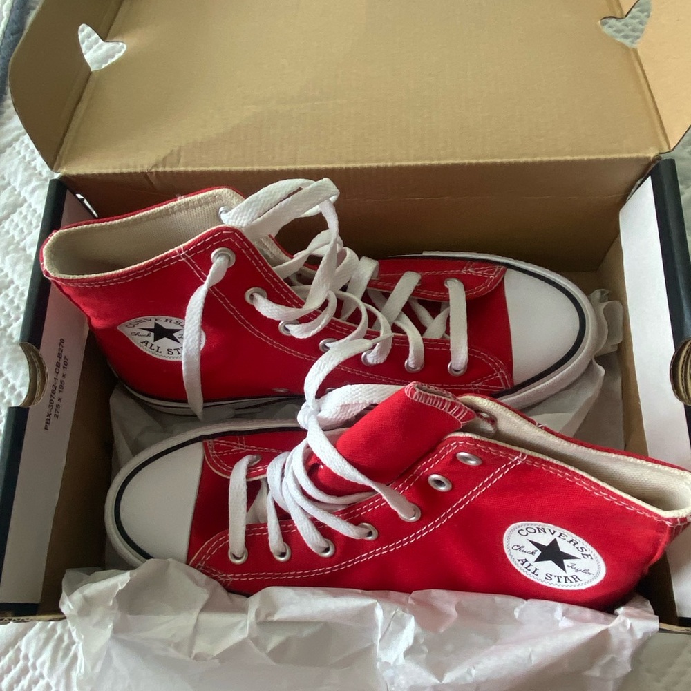 Converse All Star Red Canvas Sneakers